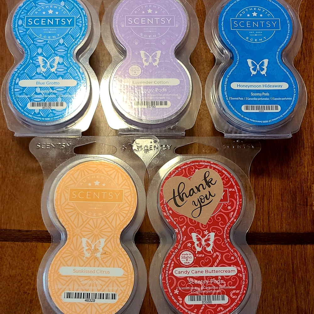 Scentsy Scent Pods - Blue, Purple, Orange, Red